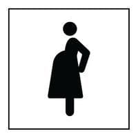 Pictogram voorrang voor zwangere vrouwen