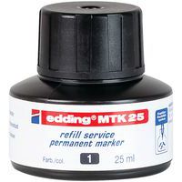 Inktpatroon voor permanente markeerstift - zwart - MTK25 - Edding