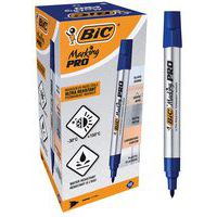 Markeerstift Marking Pro permanent - ronde punt - doos met 12 pennen - Bic