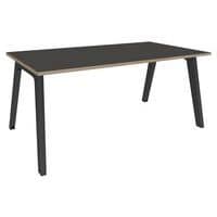 Bureau enkelzijdig, Steel Graphite carbon voet