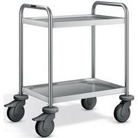 Serveerwagen SW 6 x 4-2 staalverzinkte wielen Kids - Blanco