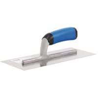 Gladde pleistertroffel rvs 28x12 cm, Lengte: 130 mm, Breedte: 320 mm, Materiaal: Rvs, Gebruik: Afwerken