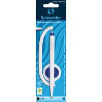 Pen met ketting - Klick-fix - wit/blauw - Schneider