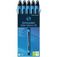 Balpen - Memo XB - blauw/zwart - 10 stuks - Schneider