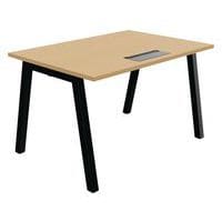 Bureau recht, Partage diepte 80 cm met Top access