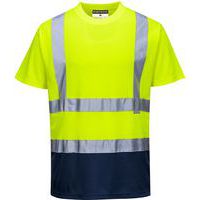 T-shirt Tweekleuren Blauw/geel S378 Portwest