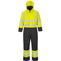 Overall Tweekleuren Hi-Vis Gevoerd Zwart/geel S485 Portwest