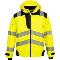 Regenjas PW3 Extreme Breathable PW360 Zwart/geel Portwest