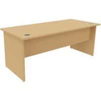 Recht bureau, Type onderstel: Paneel, Hoogte: 72 cm, Totale breedte: 180 cm, Type bureau: Recht bureau