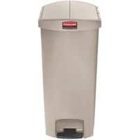 Kunststof afvalbak STEP ON - 68 l - beige - Rubbermaid