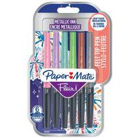 Schrijfstift Paper Mate Flair Metallic assorti set van 6 - Papermate