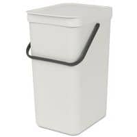 Afvalemmer Sort&Go 16L, Brabantia, wit