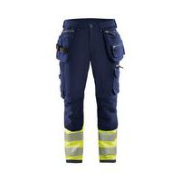 High Vis 4-weg-stretch werkbroek Marineblauw/Geel - Blåkläder