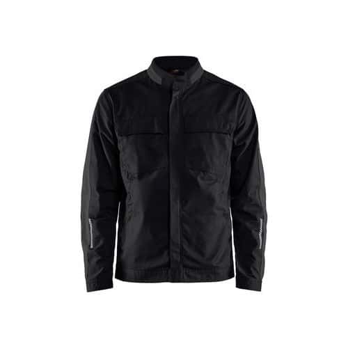 Industriejas stretch 2D zwart/donkergrijs - Blåkläder