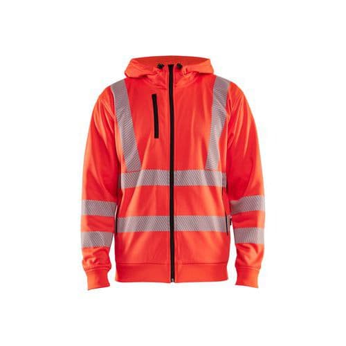 High Vis Hoodie met rits - Blåkläder