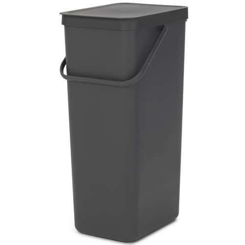 Afvalemmer Sort&Go 40L, Brabantia, grijs