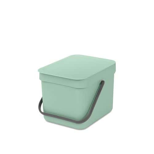 Afvalemmer Sort&Go 6L, Brabantia, Jade