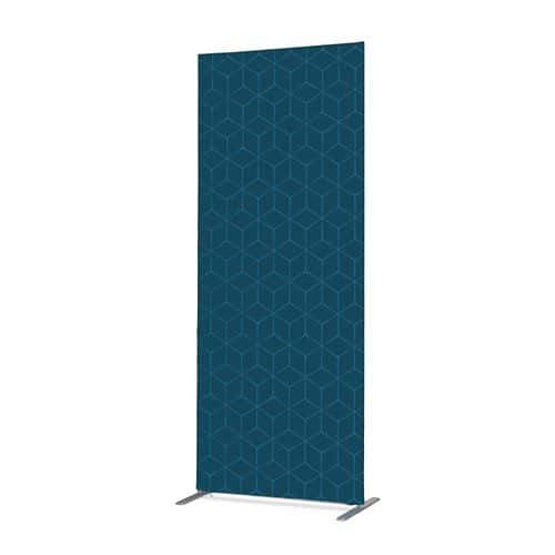 Scheidingswand Textiel Deco Dubbelzijdig Hexagon blauw