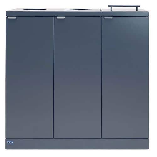 Afvalscheidingsunit Bica 875 3x65 liter antraciet - Bica