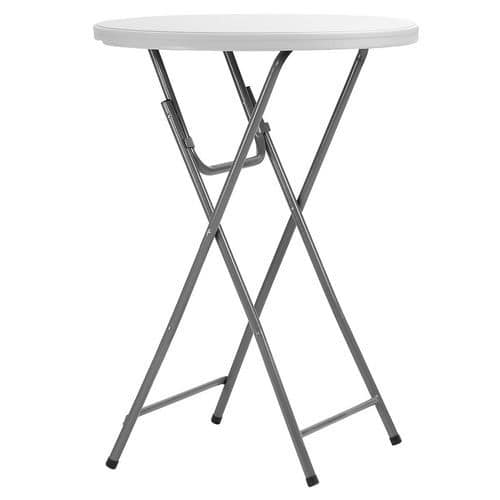 Hoge klaptafel voor binnen inbouwmodel - metaal / PE - D80 - Cocktail 80