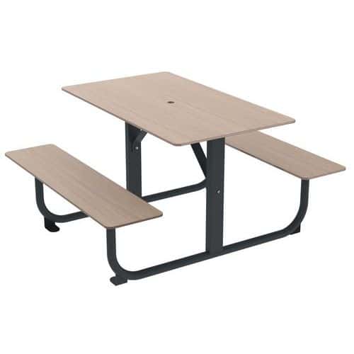 Picknicktafel compact HPL Symphonie Extreme - Rossignol