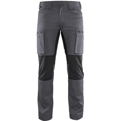 Onderhoudsbroek +stretch grijs/zwart - Blåkläder