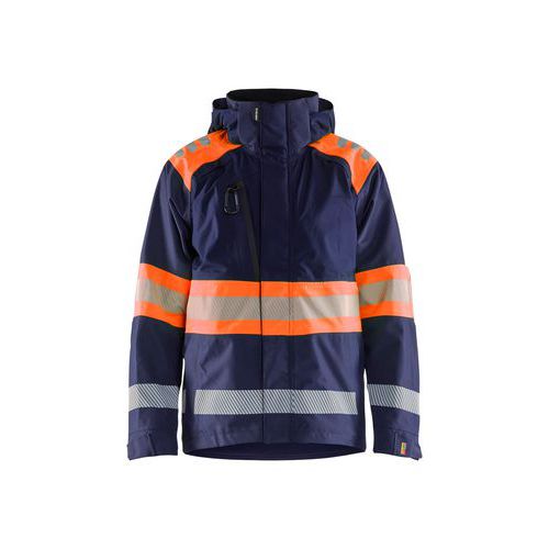 High Vis Shell Jacket Marineblauw/Oranje - Blåkläder