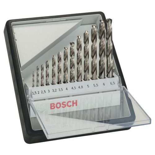 Metaalborencassette 13-delige Robust Line HSS-G, 135° - Bosch