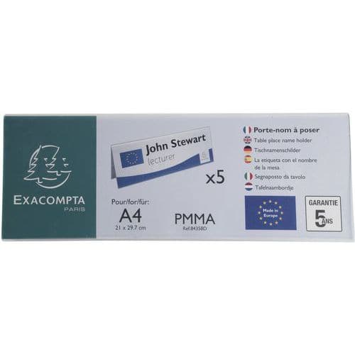 Tafelnaambord - 10 sets - Exacompta