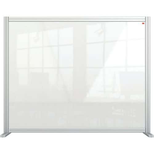 Bureauscherm modulair Premium Plus - transparant acryl - Nobo