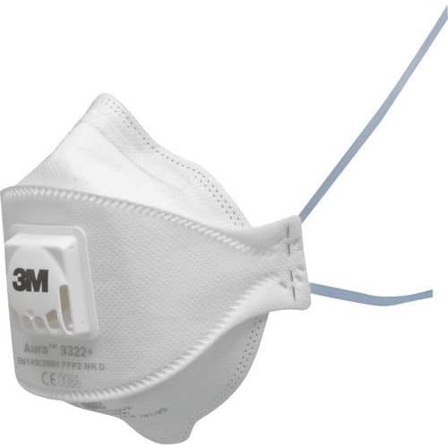 Stofmasker Aura™ FFP2 met ventiel serie 9322+ - 3M