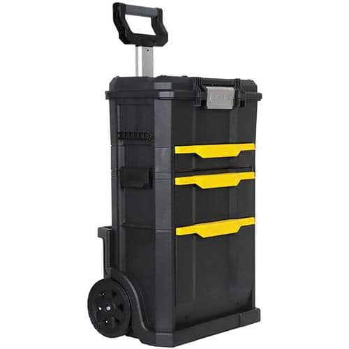 Modulaire 2-in-1 trolley met Touchlatch gereedschapskist met lade