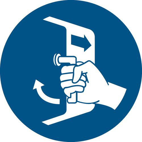 Pictogram Luik vergrendelen