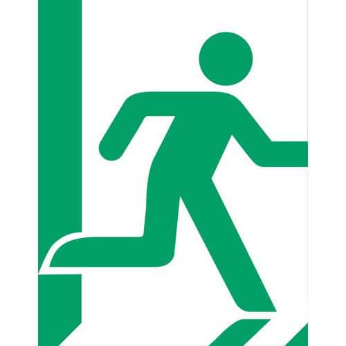 Pictogram Nooduitgang rechts