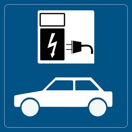 Pictogram Oplaadpunt-auto