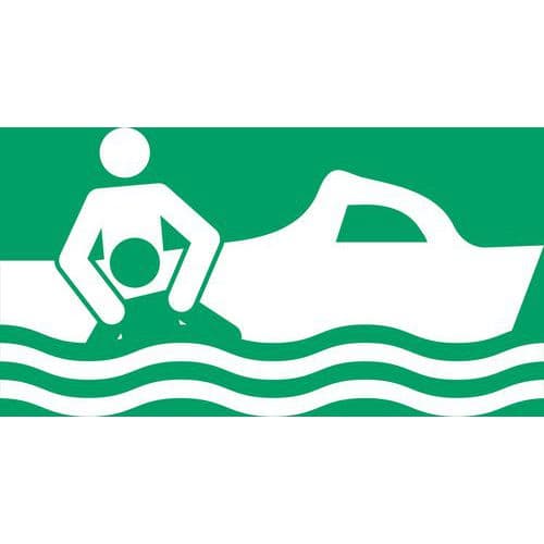 Pictogram Reddingsboot