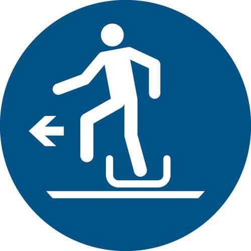 Pictogram Slee aan linkerkant verlaten