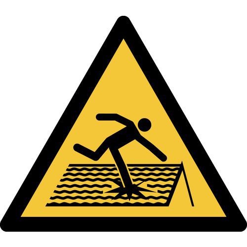 Pictogram Waarschuwing: breekbaar dak