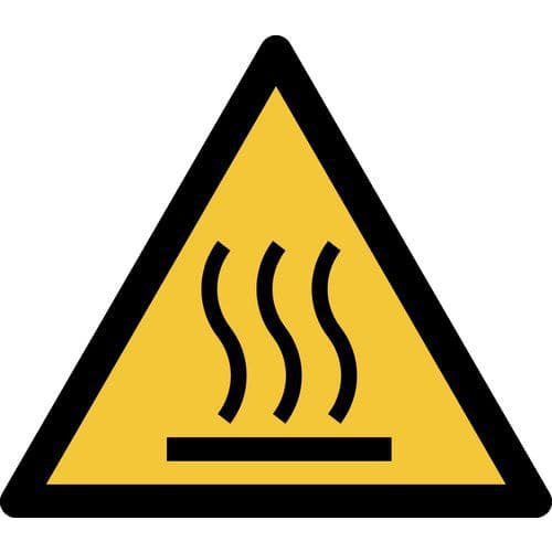 Pictogram Waarschuwing: heet oppervlak