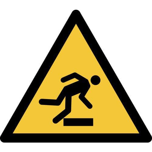 Pictogram Waarschuwing: struikelgevaar