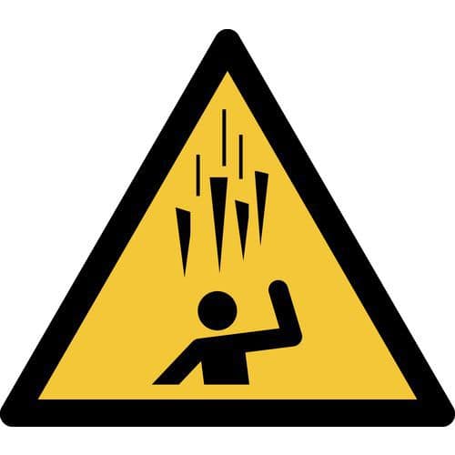 Pictogram Waarschuwing: vallende ijspegels