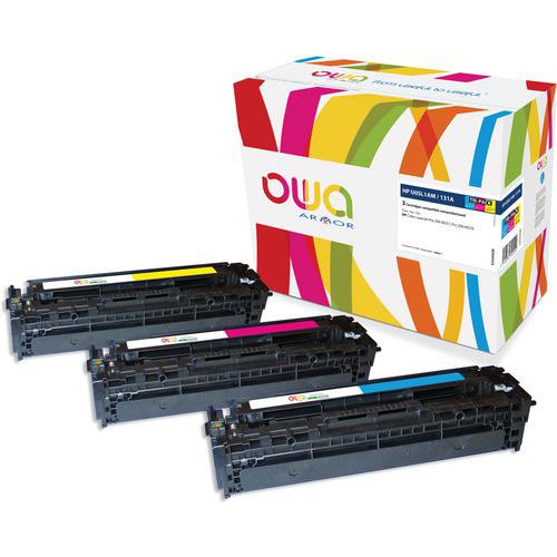 Toner refurbished HP 131A - CANON 731CMY - OWA