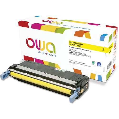 Toner refurbished HP C9732A - CANON EP-86 Y - OWA