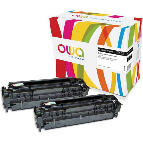 Toner refurbished HP CC530A - CANON 718BK - OWA