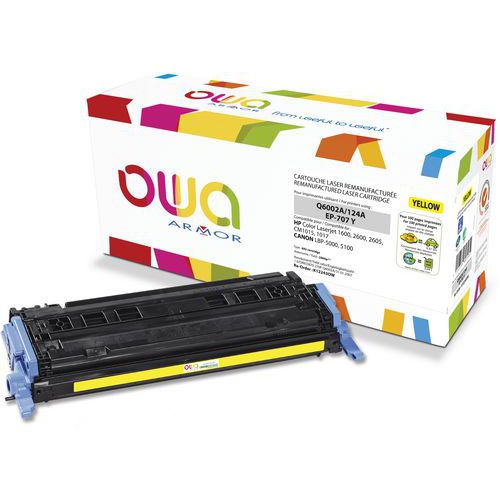 Toner refurbished HP Q6002A - CANON 707Y - OWA