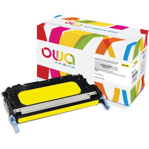 Toner refurbished HP Q7582A - CANON 711Y - OWA