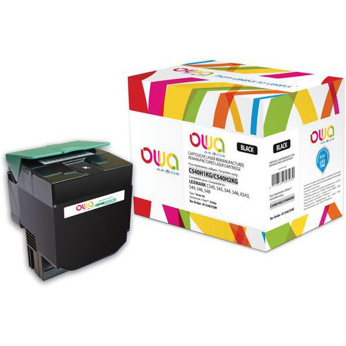 Toner refurbished LEXMARK C540H1KG - C540H2KG - OWA