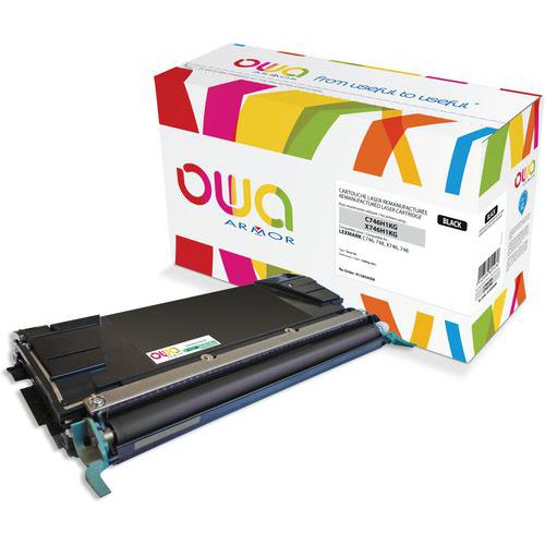 Toner refurbished LEXMARK C746H1KG - X746H1KG - OWA