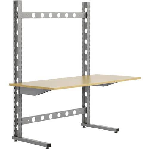 Basisstelling - breedte 920 mm - grijs aluminium - Bito