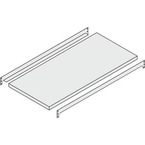 Extra legbord -enkele diepte/recht -  BxH 1300x400 mm - glansverzinkt